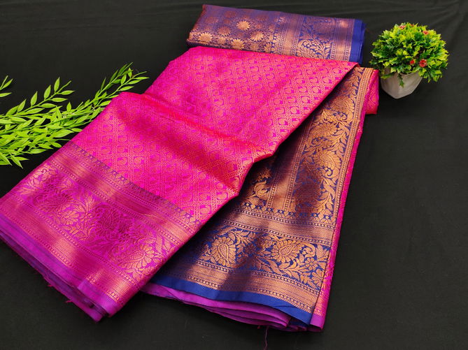 Kanjivaram 01 Exclusive Wear Wholesale Designer Sarees Catalog
